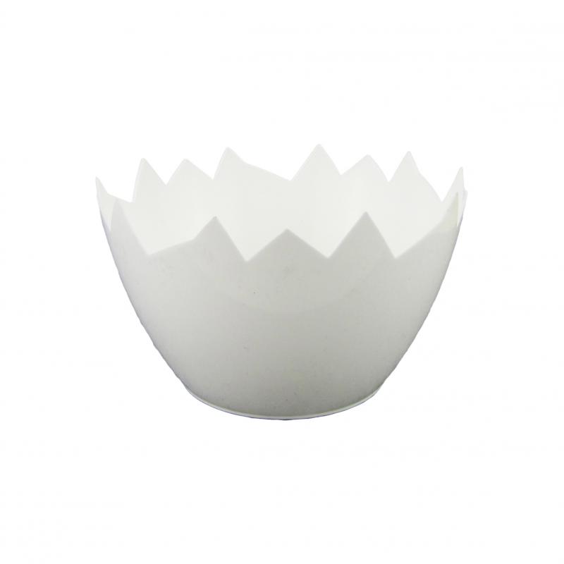 Osłonka plastikowa skorupka 15cm biała